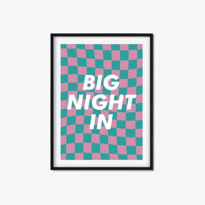 Wolf & Badger Big Night In - A3 Size A3 297 X 420Mm The Native State