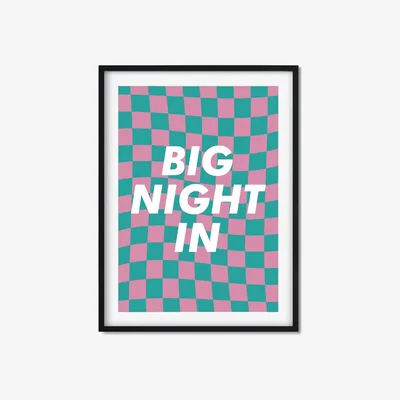 Wolf & Badger Big Night In - A3 Size A3 297 X 420Mm The Native State