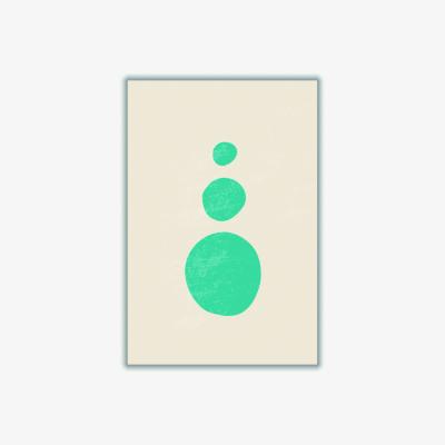 Wolf & Badger Blue Abstract Minimal Series #3 A2 420 X 594Mm Stanley Print House