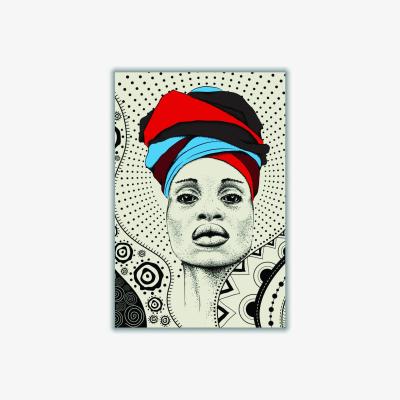 Wolf & Badger Abstract Minimal Strong Woman A4 210 X 297Mm Stanley Print House