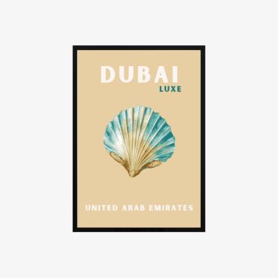 Wolf & Badger Gold Dubai Luxe Shell Poster | Artchi