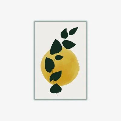 Wolf & Badger Yellow / Orange Color Botanicals #3 Small Stanley Print House