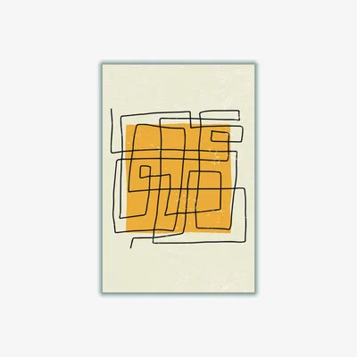Wolf & Badger Yellow / Orange Abstract Color Set #2 Medium Stanley Print House