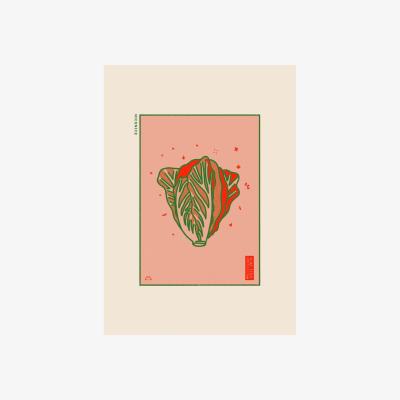 Wolf & Badger Lucky Cabbage Print Niconico