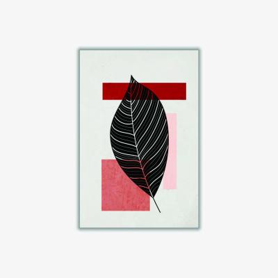 Wolf & Badger Pink / Purple Abstract Leaf Vibe Ii Medium Stanley Print House