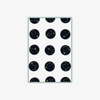 Wolf & Badger Black Constellations Medium Stanley Print House