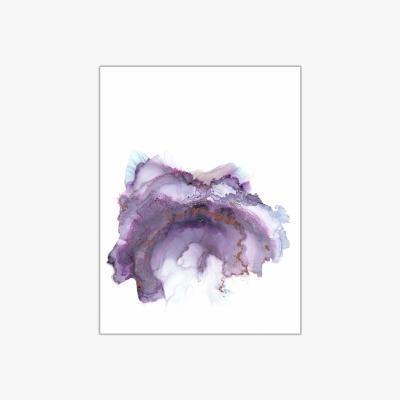 Wolf & Badger Pink / Purple Lolite - A4 Fine Art Print | A4 | 210 X 297Mm | Art by Affie