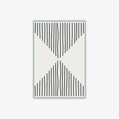 Wolf & Badger Black Minimal Line Design 4 A3 297 X 420Mm Stanley Print House