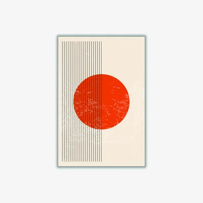 Wolf & Badger Red Color Vibe Series Iii A3 297 X 420Mm Stanley Print House