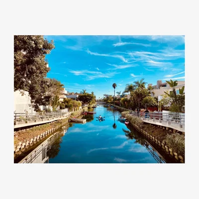 Wolf & Badger Blue Venice Canals Sleep Demon