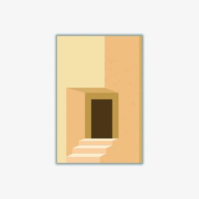 Wolf & Badger Gold Minimal Architecture Design #3 A1 594 X 841Mm Stanley Print House