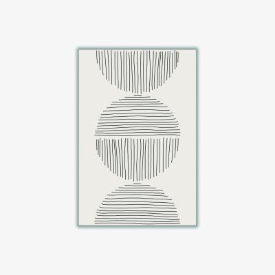 Wolf & Badger Black Minimal Circle Series #2 Medium Stanley Print House