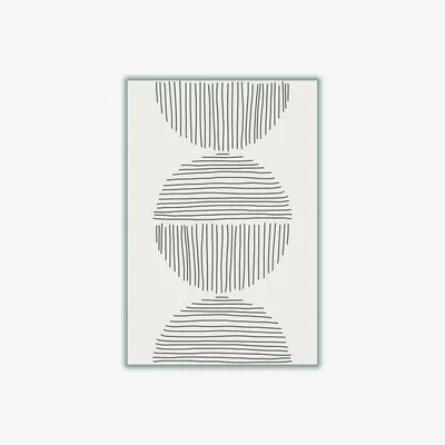 Wolf & Badger Black Minimal Circle Series #2 Medium Stanley Print House