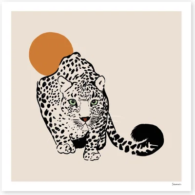 Wolf & Badger Leah Art Print 30X30Cm Soumati Studio
