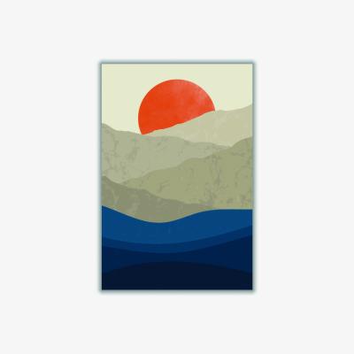 Wolf & Badger Blue Mountains #1 A4 210 X 297Mm Stanley Print House