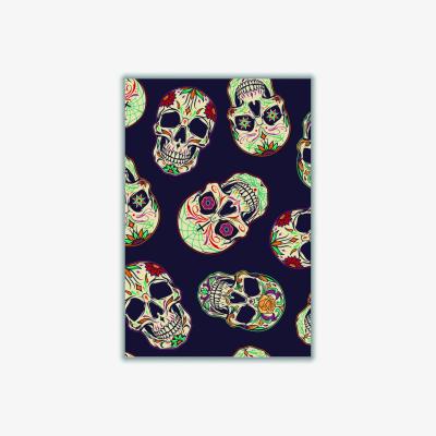 Wolf & Badger Brown Day Of The Dead Skulls A2 420 X 594Mm Stanley Print House