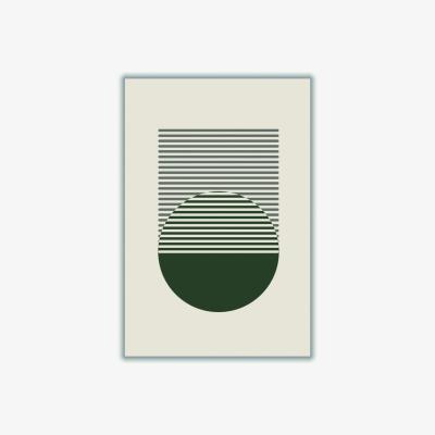 Wolf & Badger Grey Minimal Abstract Circles I Small Stanley Print House