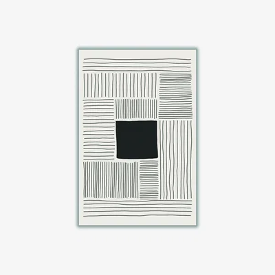 Wolf & Badger Black Minimalism Shapes 3 Small Stanley Print House
