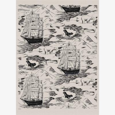 Wolf & Badger Arctic Quest - A1 Print~Sisters