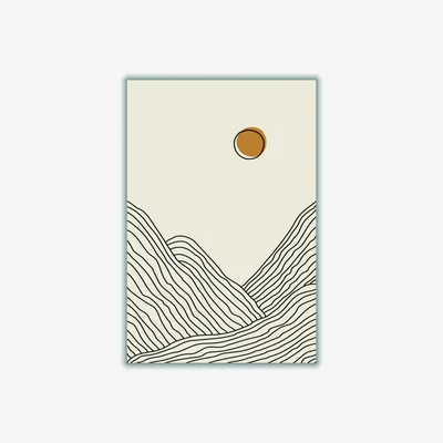 Wolf & Badger Yellow / Orange Boho Sunset Collection #3 Xxs Stanley Print House
