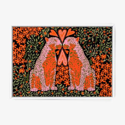 Wolf & Badger Love Leopards Print A3 297 X 420Mm The Neighbourhood Threat