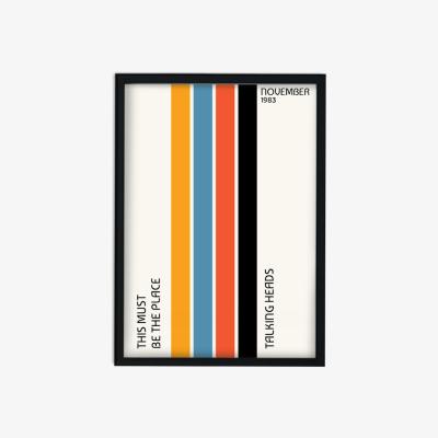 Wolf & Badger This Must Be The Place Talking Heads Inspired Retro Giclée Art Print A3 297 X 420Mm Fanclub