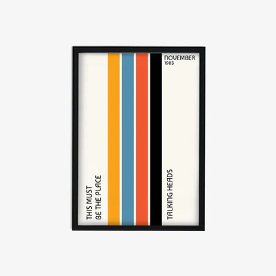 Wolf & Badger This Must Be The Place Talking Heads Inspired Retro Giclée Art Print A3 297 X 420Mm Fanclub