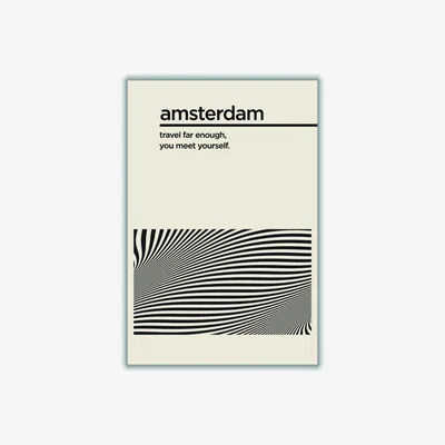 Wolf & Badger Black Amsterdam Travel Ii A3 297 X 420Mm Stanley Print House