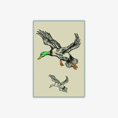 Wolf & Badger Neutrals Flying Ducks A3 297 X 420Mm Stanley Print House