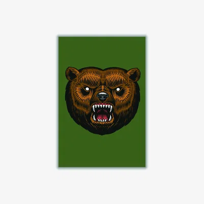 Wolf & Badger Brown Ol Grizzly Extra Small Stanley Print House