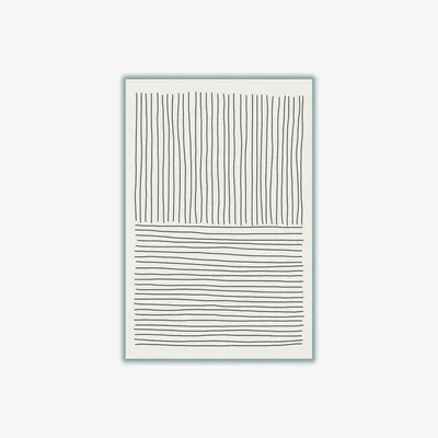 Wolf & Badger Grey Boho Line Vibes #2 A1 594 X 841Mm Stanley Print House