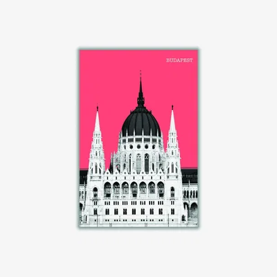 Wolf & Badger Halftone Budapest Red Large Stanley Print House