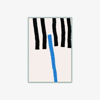 Wolf & Badger Blue Minimal Lines #1 Extra Large Stanley Print House