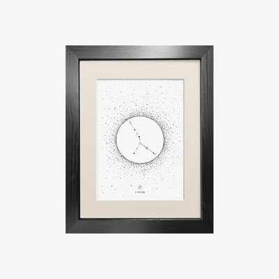 Wolf & Badger Black 'Cancer Star Sign' - Fine Art Print A4 Emily Carter