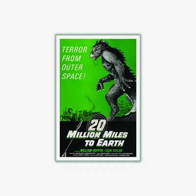 Wolf & Badger Green 20 Million Miles To Earth A2 420 X 594Mm Stanley Print House
