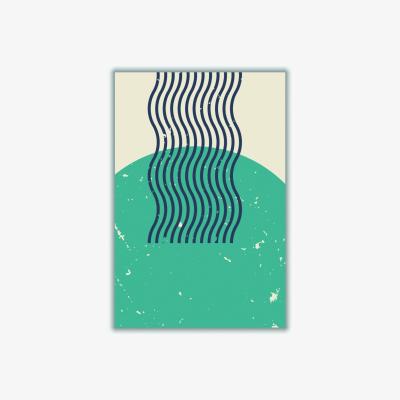 Wolf & Badger Blue Boho Vibe Series #1 A2 420 X 594Mm Stanley Print House