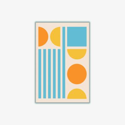Wolf & Badger Bright Minimal Shapes Series #3 A4 210 X 297Mm Stanley Print House