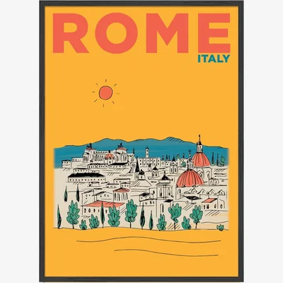 Wolf & Badger Rome Summer Escapes Print Places & Spaces Art Co.