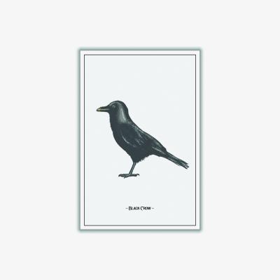 Wolf & Badger The Black Crow A3 297 X 420Mm Stanley Print House