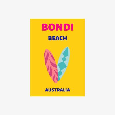 Wolf & Badger Yellow / Orange Bondi Beach Vibes | Artchi