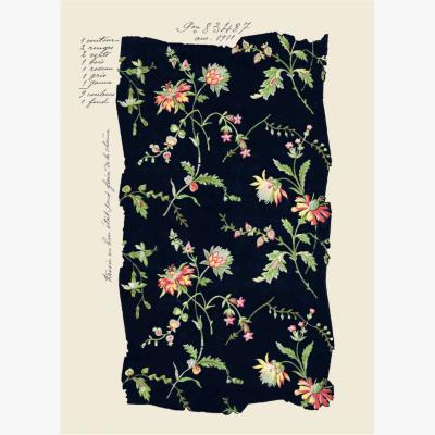 Wolf & Badger Midnight Blooms - Multicolour Print~Sisters