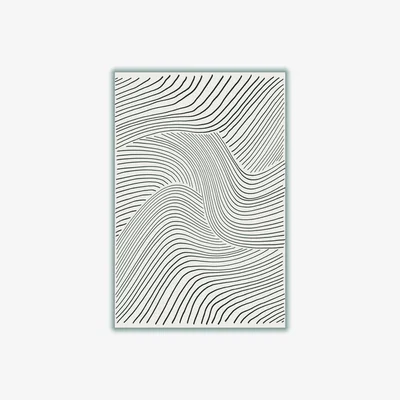 Wolf & Badger Grey Minimal Lines Set #1 Extra Small Stanley Print House