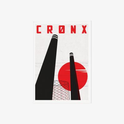 Wolf & Badger Cronx Croydon Illustrated Art Print Of London A3 297 X 420Mm Eye for London Prints