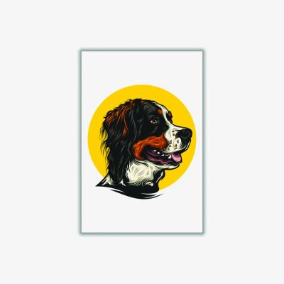 Wolf & Badger Yellow / Orange The Best Boy A2 420 X 594Mm Stanley Print House