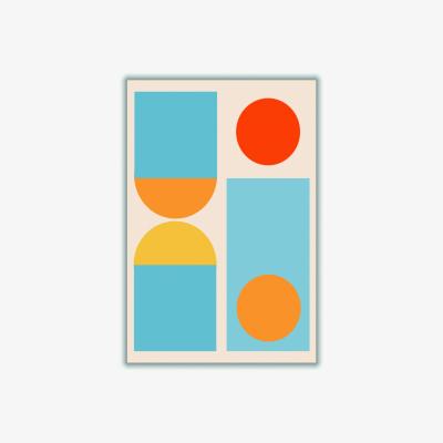 Wolf & Badger Bright Minimal Shapes Series #4 Small Stanley Print House