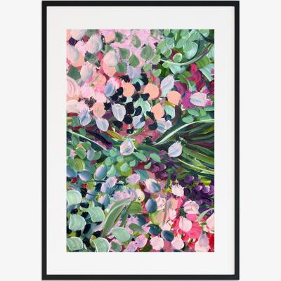 Wolf & Badger Pink / Purple Violet Wonder - Abstract Floral Print Jessica Slack Studio