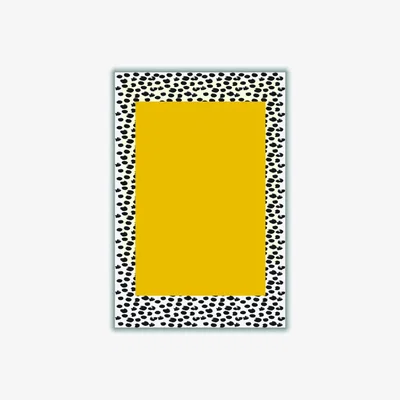 Wolf & Badger Yellow / Orange Minimal Yellow Poster Medium Stanley Print House