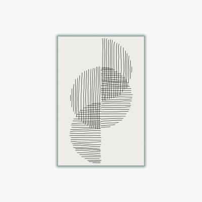 Wolf & Badger Black Minimal Circle Series #1 A4 210 X 297Mm Stanley Print House