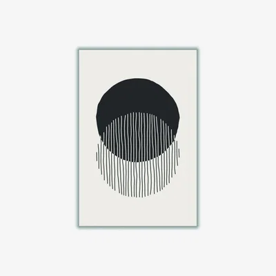 Wolf & Badger Black Circle Vibe Series #2 A2 420 X 594Mm Stanley Print House