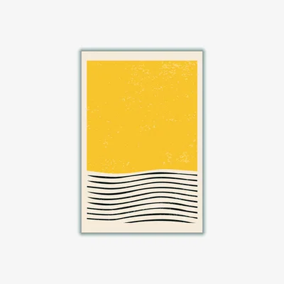 Wolf & Badger Yellow / Orange Bright Minimal Set #3 Extra Small Stanley Print House